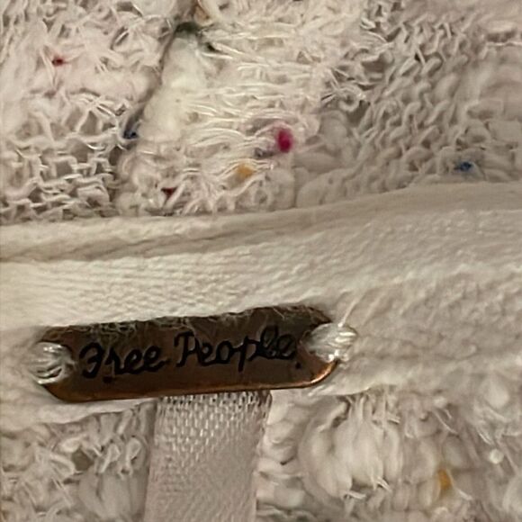 Free People Baja Babe Hacci Hooded Knit Sweater Womens Size Small Oversized - Picture 10 of 13